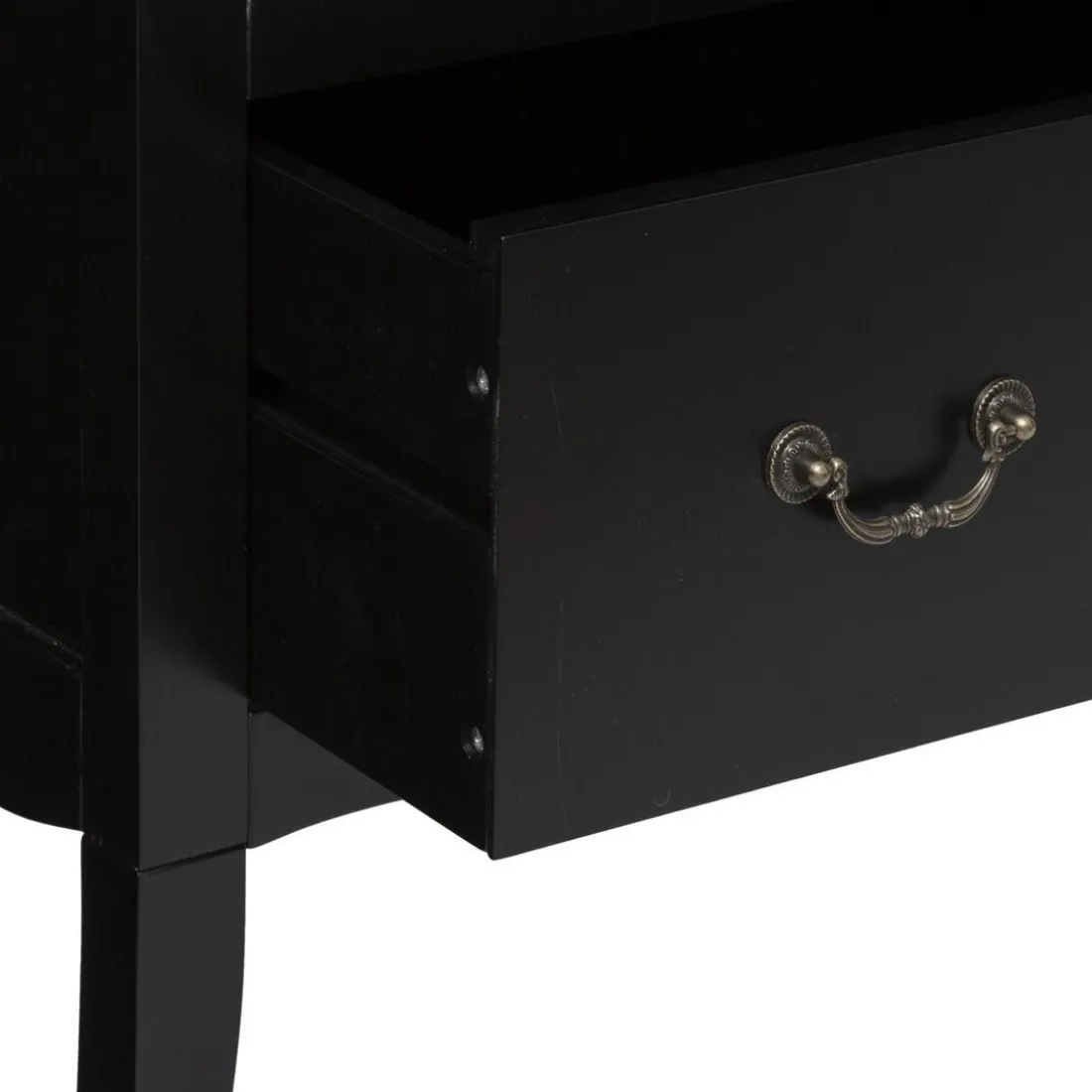 Bibliothèque 1 Tiroir CHRYSA Noir