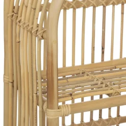 Bibliothèque beige en rotin