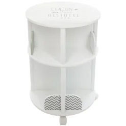 Bibliothèque ronde grise