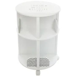 Bibliothèque ronde grise