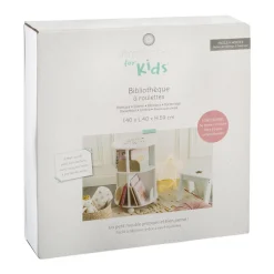 Bibliothèque ronde rose