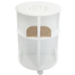 Bibliothèque ronde rose