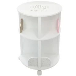 Bibliothèque ronde rose