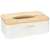 Boite mouchoire blanc Lea