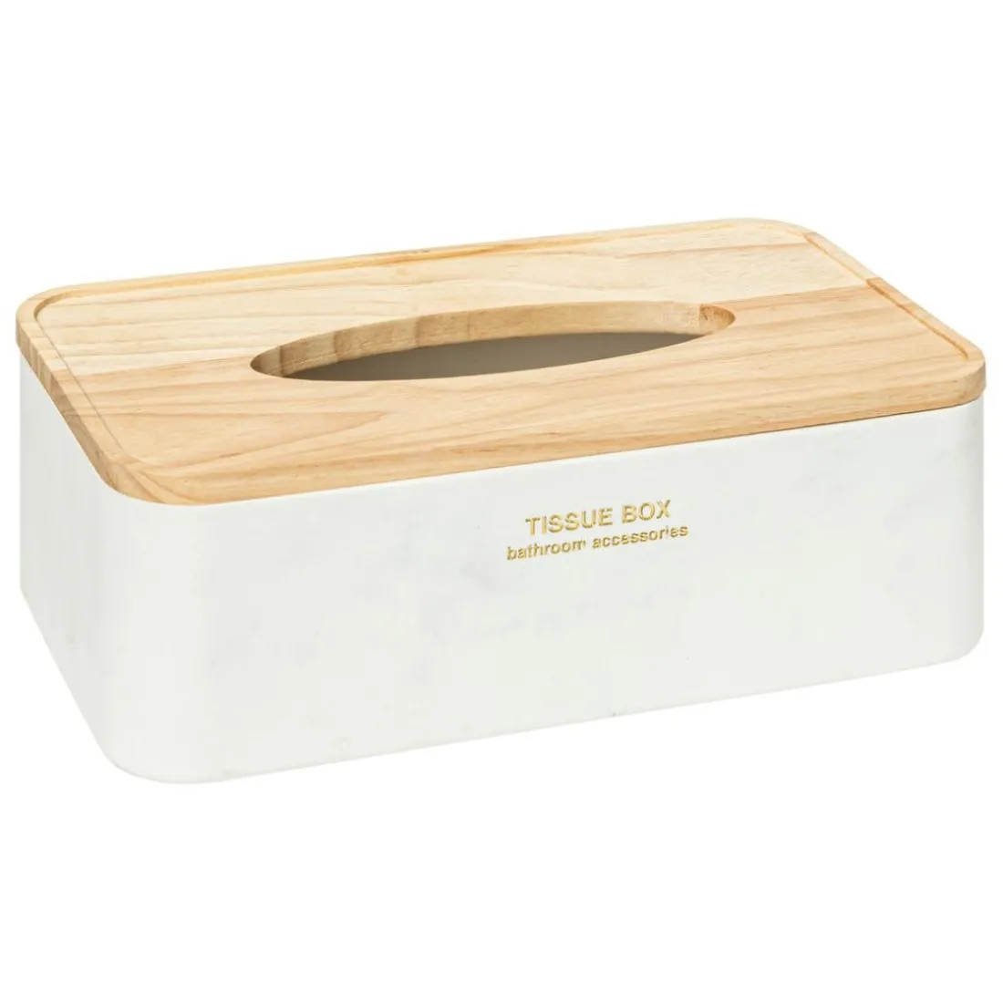 Boite mouchoire blanc Lea