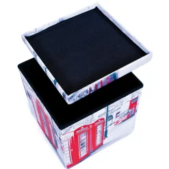Boite pliable SETTI petit London assise rembourrée