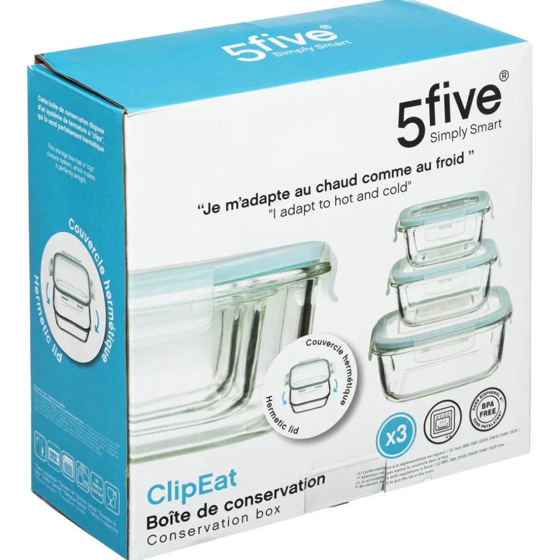 Boite Verre Carrée Clipeat Petit Modèle