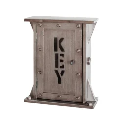 Boîte à clés murale en MDF avec 5 crochets anthracite