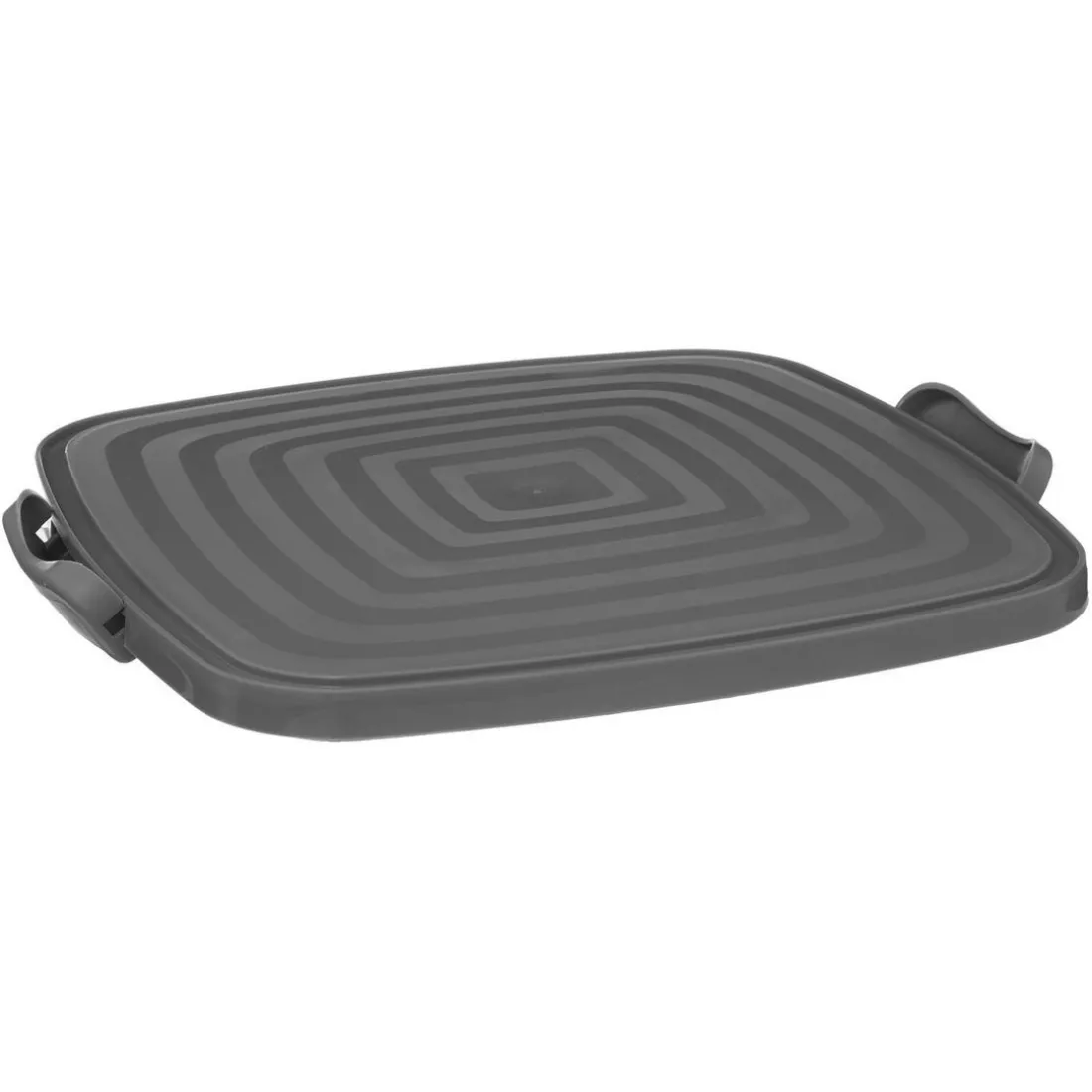 Boîte à gâteau carré 33x36cm gris en polypropylène