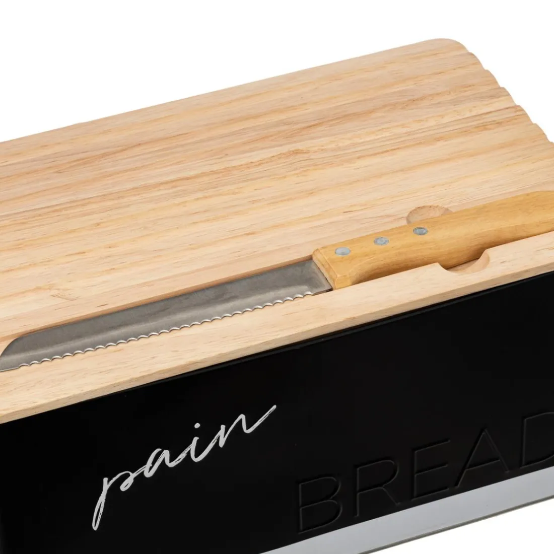 Boîte à pain avec couteau