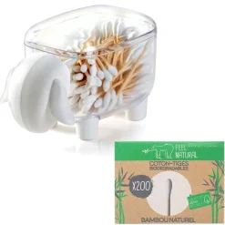 Boîte mouton avec 100 cotons-tiges en bambou Sheepy