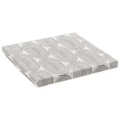 Boîte tissu 31x31 gris avec motifs
