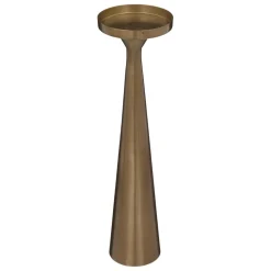 Bougeoir doré en métal