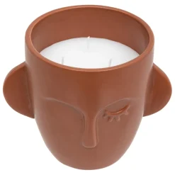 Bougie 520g vanille Marron