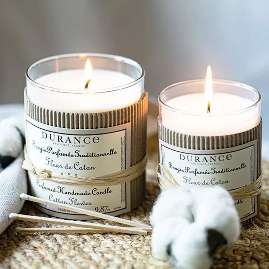 Bougie Traditionnelle Durance Parfum Fleur De Coton Swann