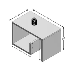 Bout de canapé MIKE naturel