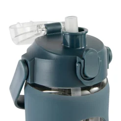 Bouteille en verre et silicone avec paille et housse 1L