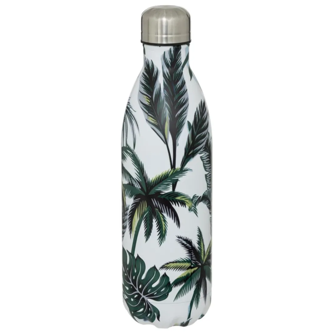 Bouteille Isotherme en INOX 1L Motif Tropical Palmier