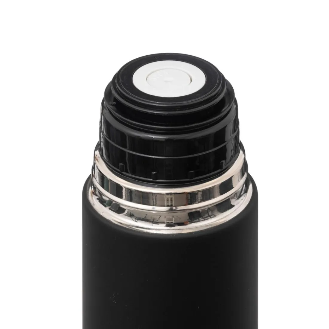 Bouteille isotherme 1L Noir avec couvercle tasse