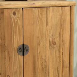 Buffet 2 portes 1 niche bois pin recyclé SANDY
