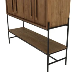 Buffet 4 portes 1 niche en bois de teck recyclé