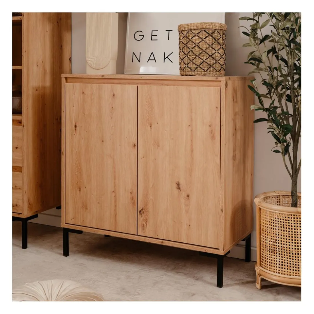 Buffet 2 Portes 1 étagère PLOCK