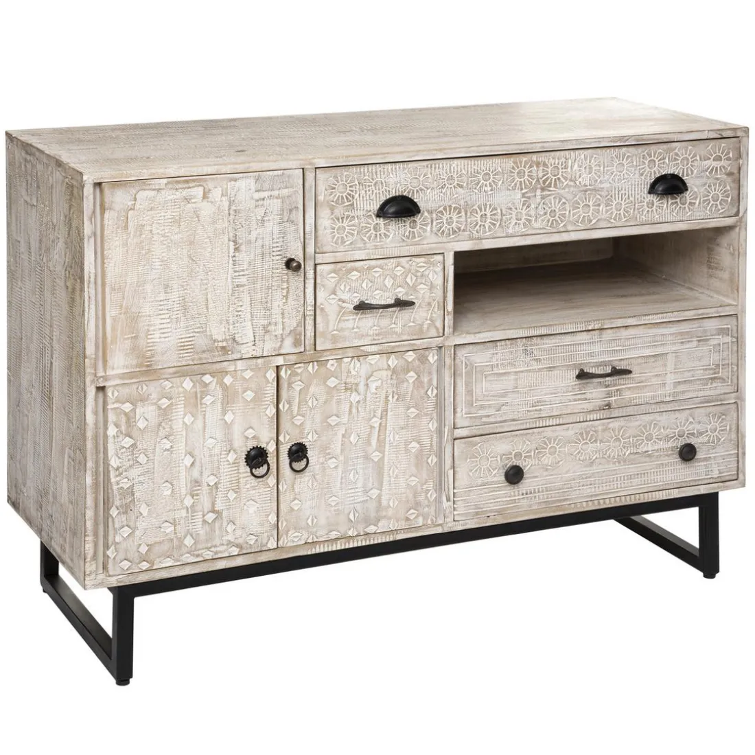 Buffet 3 Portes 4 Tiroirs AJAY