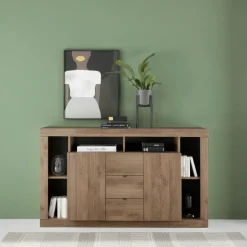 Buffet 2 portes 3 tiroirs chene mercure