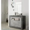Buffet 2 portes battantes URBINO oxyde et cement