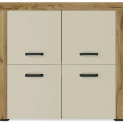 Buffet 4 portes battantes Chêne Clair