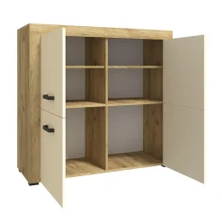 Buffet 4 portes battantes Chêne Clair