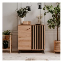 Buffet 2 Portes Décor Chêne Artisan LUBLIN