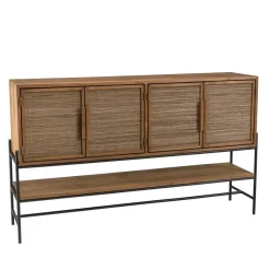 Buffet 4 portes en bois de teck recyclé