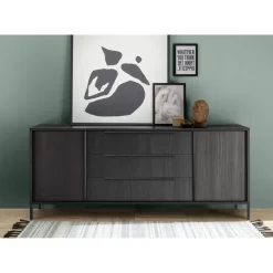 Buffet 2 portes et 3 tiroirs panneaux de particules