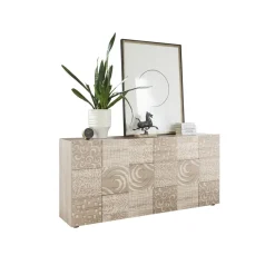 Buffet 3 portes MIRO décor chêne