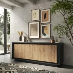 Buffet 4 portes panneaux de particules