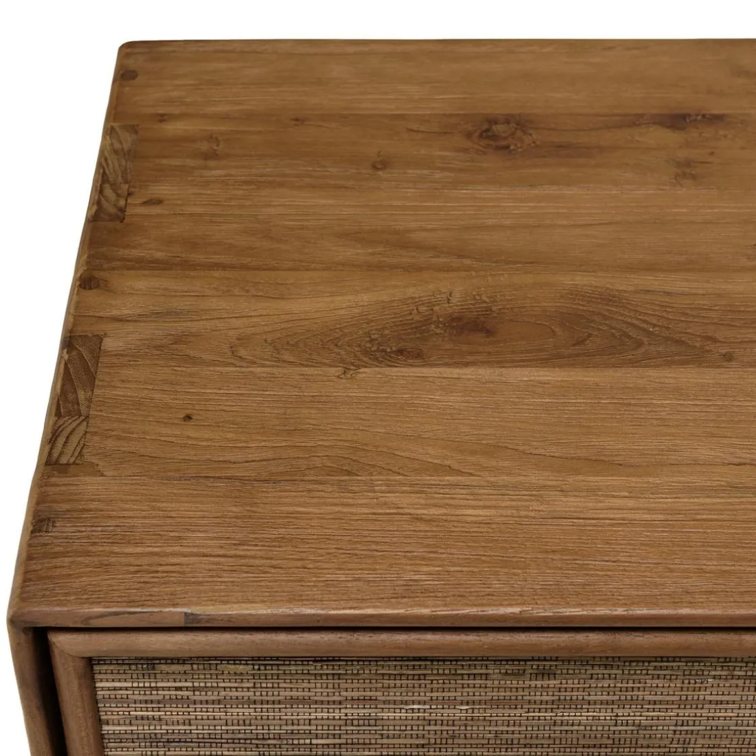 Buffet en bois de teck recyclé naturel 4 portes