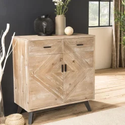 Buffet MANDY Scandi 2 Tiroirs 2 Portes