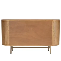 Buffet YSEULT 2 portes coulIssante en verre 3 tiroirs