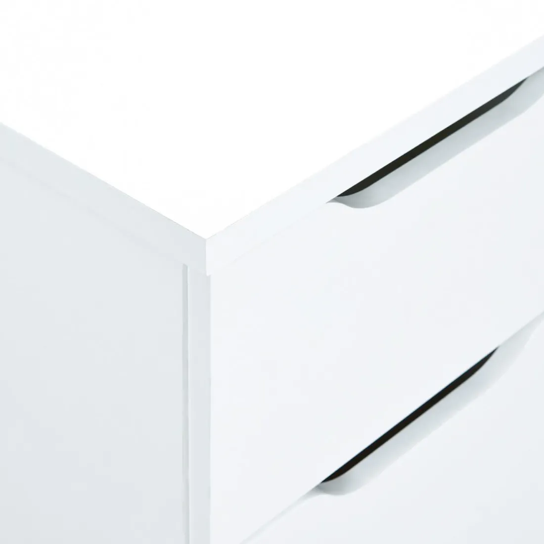 Bureau à glissières métalliques Blanc MAURATI