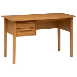 Bureau 2 tiroirs en placage chêne