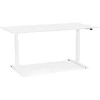 Bureau assis debout électrique 'TRONIK' blanc
