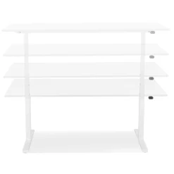 Bureau assis debout électrique 'TRONIK' blanc