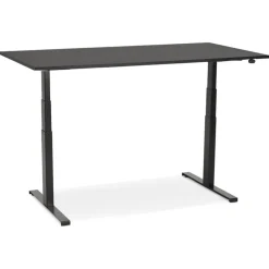 Bureau assis debout électrique 'TRONIK' noir