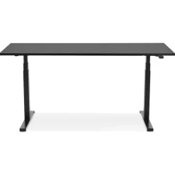 Bureau assis debout électrique 'TRONIK' noir
