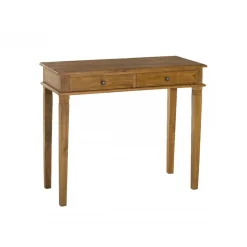 Bureau AYAN 2 Tiroirs Bois Teck