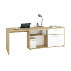 Bureau D'Angle Couleur Chêne Sable DIEGO