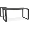 Bureau d'angle design 'BAKUS' en bois et métal noir