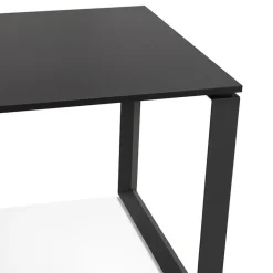 Bureau d'angle design 'BAKUS' en bois et métal noir