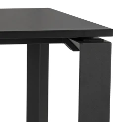 Bureau d'angle design 'BAKUS' en bois et métal noir